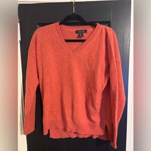 Tahari Medium Orange Cashmere Sweater